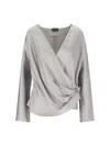 Giorgio Armani Shirt In Double-sided Silk Satin
