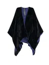 GIORGIO ARMANI GIORGIO ARMANI ASYMMETRIC VELVET CAPE