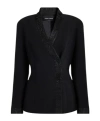 Giorgio Armani Asymmetrical Jacket In Black