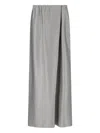 Giorgio Armani Draped Design Maxi Length Skirts In Gray