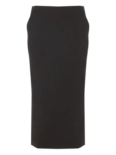GIORGIO ARMANI BACK-ZIP MIDI SKIRT