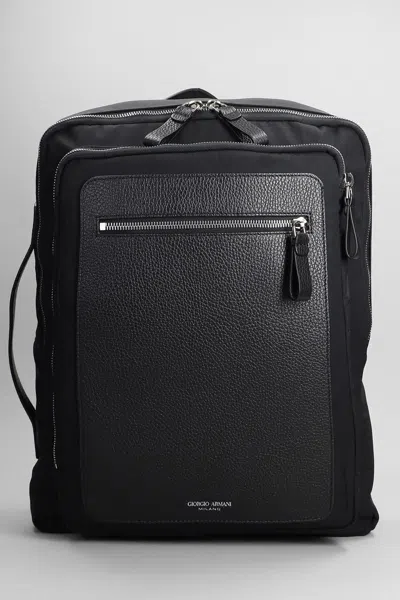 Giorgio Armani Backpack In Black