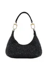 Giorgio Armani Le Prime Embellished Hobo Shoulder Bag In Black