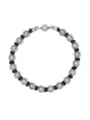 Giorgio Armani Ball Chain Bracelets In Silver