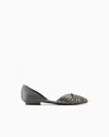 Giorgio Armani Ballerines En Velours Et Satin In Multi