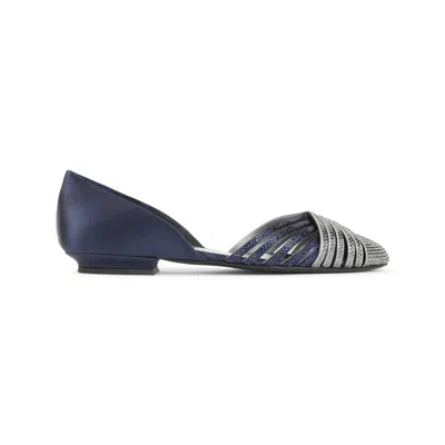 Giorgio Armani Ballet Flat In Blue