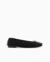 Giorgio Armani Ballet Flats In Black