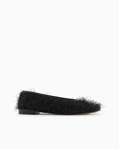 Giorgio Armani Ballet Flats In Black