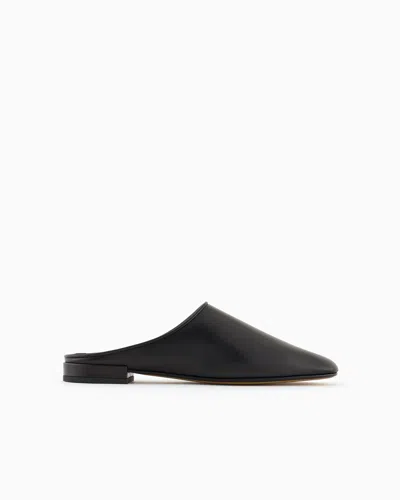 Giorgio Armani Ballet Flats In Black
