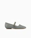 Giorgio Armani Ballet Flats In Grey