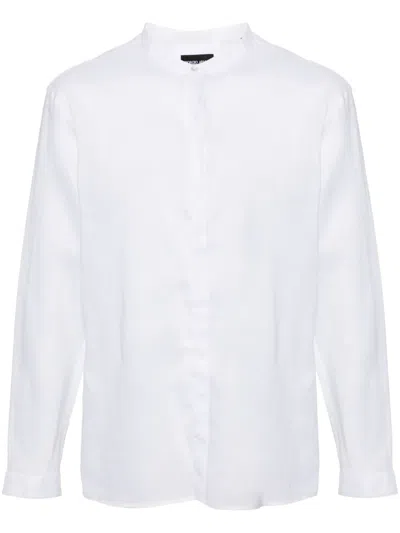 Giorgio Armani Tailored White Cotton Long Sleeve Shirt