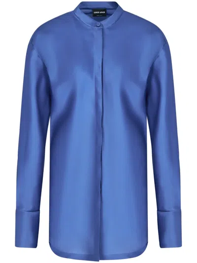 GIORGIO ARMANI BAND-COLLAR SHIRT