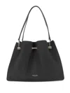 Giorgio Armani Small Pebbled-leather Shopper Bag In Black