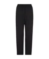Giorgio Armani Barathea Wool Casual Pants In Black