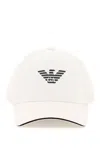 Giorgio Armani Baseball Cap With Logo  In Off White (white)