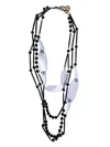 Giorgio Armani Halskette Mit Perlen In Black