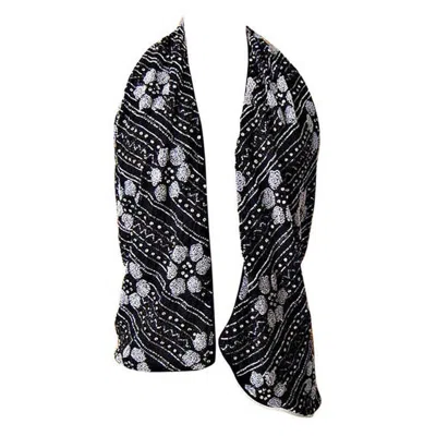 Pre-owned Giorgio Armani Beaded Asymmetrical Open Vest S/m In Black