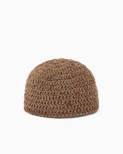 Giorgio Armani Beanies In Brown