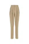 Giorgio Armani Silk Trousers With High Waist And Pockets