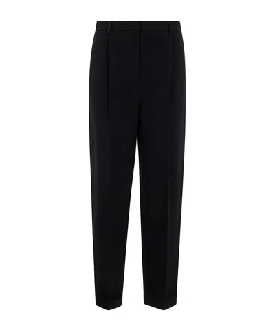 Giorgio Armani Belt-loop Casual Pants In Blue