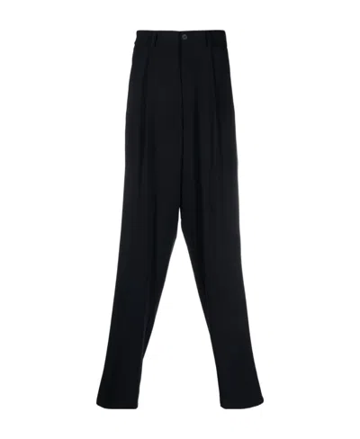 Giorgio Armani Belt Ring Casual Pants In Black