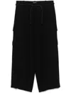Giorgio Armani Belted Trousers In Black