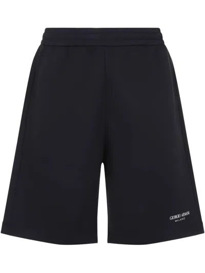 Giorgio Armani Bermuda Shorts In Blue