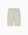 Giorgio Armani Bermuda Shorts In Neutral