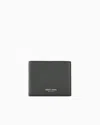 Giorgio Armani Bifold Leather Wallet In Green