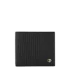 Giorgio Armani Bifold Wallet In Embossed Leather