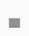 Giorgio Armani Bifold Wallet In Embossed Leather