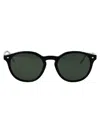 Giorgio Armani Black Acetate Sunglasses In Black