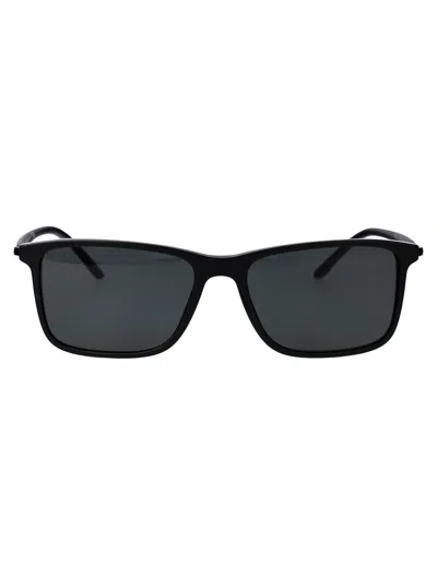 Giorgio Armani Black Acetate Sunglasses