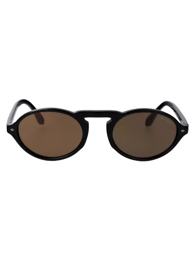 GIORGIO ARMANI GIORGIO ARMANI BLACK ACETATE SUNGLASSES