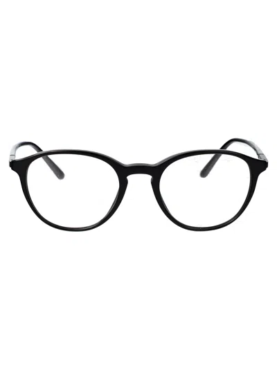 Giorgio Armani Black Acetate Sunglasses In White