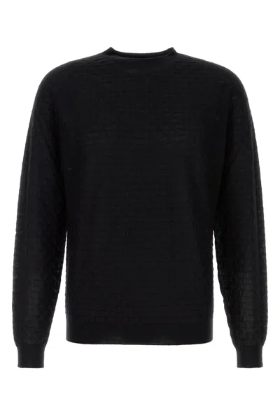 Giorgio Armani Black Cashmere Blend Sweater