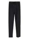 Giorgio Armani Trousers Featuring Elastic Waistband And Pockets In Black