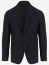 Giorgio Armani Black Jersey Jacket In Black