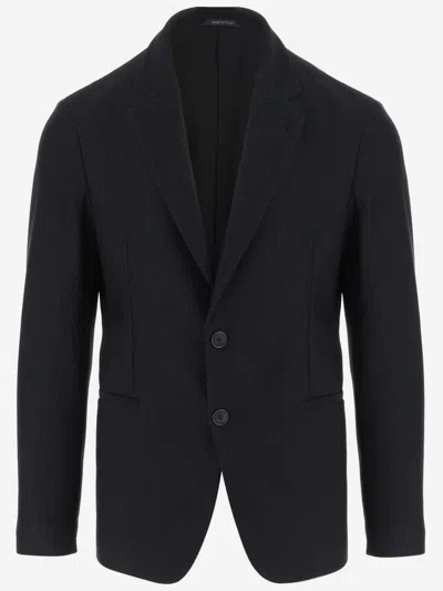 Giorgio Armani Black Jersey Jacket