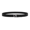 GIORGIO ARMANI BLACK LEATHER BELT FOR MEN IN SS24 COLLECTION