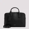 Giorgio Armani Black Leather Briefcase Bag