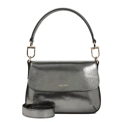 Giorgio Armani Medium La Prima Leather Tote Bag In Black