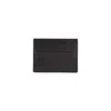 Giorgio Armani Official Store Nappa Leather Card Holder In Black