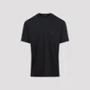 Giorgio Armani Blue Cotton T-shirt In Black