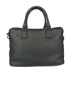 Giorgio Armani Black Logo Handbag In Black