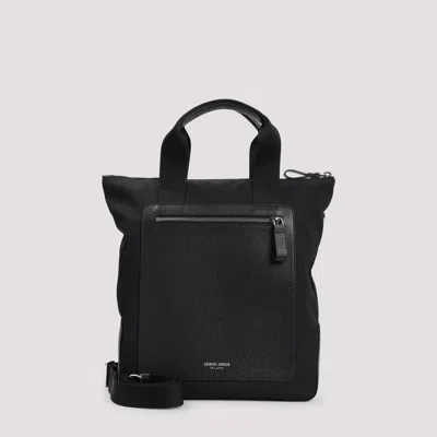 Giorgio Armani Black Logo Tote