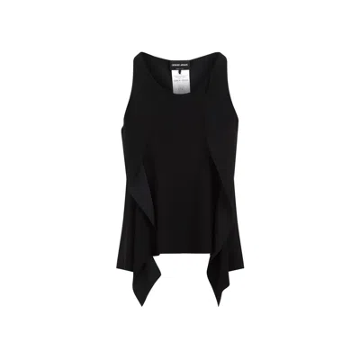 Giorgio Armani Black Polyester Women's Shirt For Ss24
