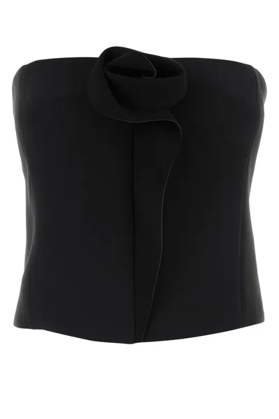 Giorgio Armani Black Satin Bodice