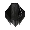 Giorgio Armani Laser-cut Velvet Shawl With Fringes