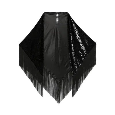 Giorgio Armani Black Scarves Women
